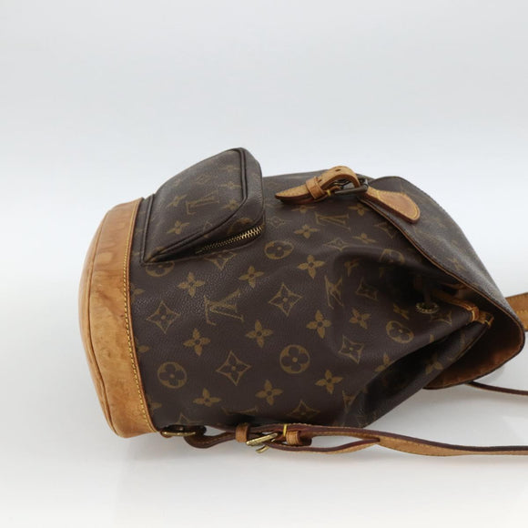 LOUIS VUITTON Monogram Montsouris MM Rugzak M51136 LV Auth ka3465