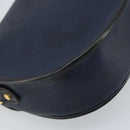 Christian Dior Trotter Canvas Shoulder Bag PVC Navy Gold Auth ka3468A-9