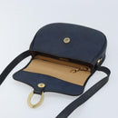 Christian Dior Trotter Canvas Shoulder Bag PVC Navy Gold Auth ka3468A-11