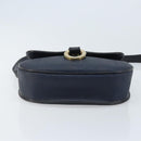 Christian Dior Trotter Canvas Shoulder Bag PVC Navy Gold Auth ka3468A-5