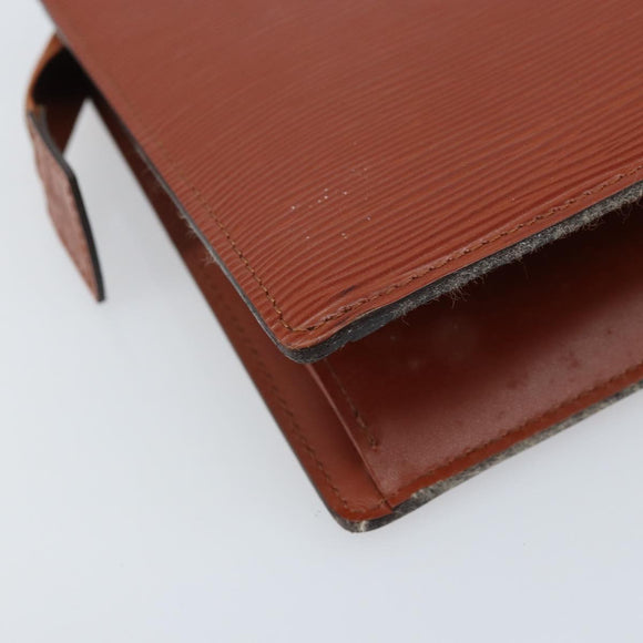 LOUIS VUITTON Epi Trousse Crete Pouch Brown M48403 LV Auth ka3472