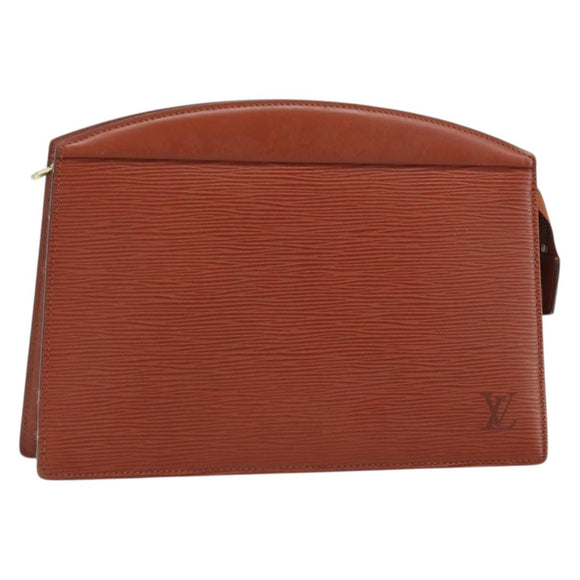 LOUIS VUITTON Epi Trousse Crete Pouch Brown M48403 LV Auth ka3472