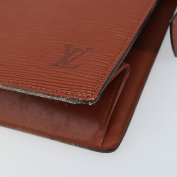 LOUIS VUITTON Epi Trousse Crete Pouch Brown M48403 LV Auth ka3472