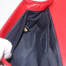CHANEL Chain Matelasse Boy Chanel Shoulder Bag Canvas Red Gold CC Auth ka3474SAM-22