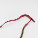 CHANEL Chain Matelasse Boy Chanel Shoulder Bag Canvas Red Gold CC Auth ka3474SAM-8