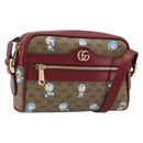 GUCCI Micro GG Supreme Doraemon Bag PVC Beige Gold 647784 Auth ka3475SAM-1