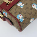 GUCCI Micro GG Supreme Doraemon Bag PVC Beige Gold 647784 Auth ka3475SAM-11