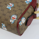 GUCCI Micro GG Supreme Doraemon Bag PVC Beige Gold 647784 Auth ka3475SAM-12