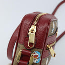 GUCCI Micro GG Supreme Doraemon Bag PVC Beige Gold 647784 Auth ka3475SAM-15