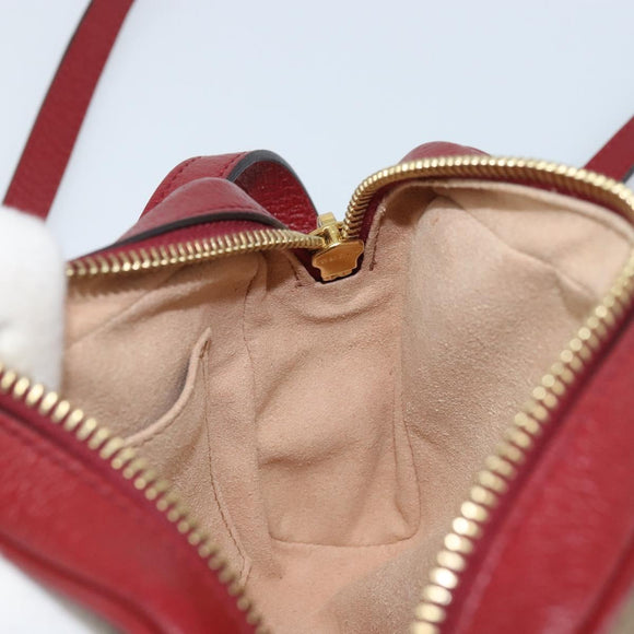 GUCCI Micro GG Supreme Doraemon Bag PVC Beige Gold 647784 Auth ka3475SAM