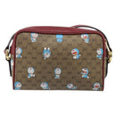 GUCCI Micro GG Supreme Doraemon Bag PVC Beige Gold 647784 Auth ka3475SAM-3