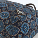 PRADA Tote Bag Nylon Blue Silver Auth ka3477A-9