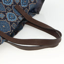 PRADA Tote Bag Nylon Blue Silver Auth ka3477A-7