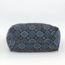 PRADA Tote Bag Nylon Blue Silver Auth ka3477A-5