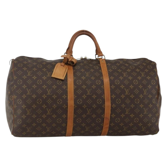 LOUIS VUITTON Monogram Keepall 60 Boston Bag M41422 LV Auth ka3479