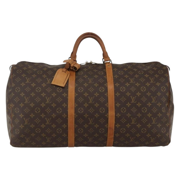 LOUIS VUITTON Monogram Keepall 60 Boston Bag M41422 LV Auth ka3479