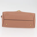 Salvatore Ferragamo Margot Shoulder Bag Leather Beige Gold Auth ka3483A-5