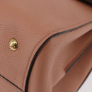 Salvatore Ferragamo Margot Shoulder Bag Leather Beige Gold Auth ka3483A-17