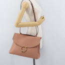 Salvatore Ferragamo Margot Shoulder Bag Leather Beige Gold Auth ka3483A-29