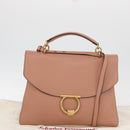 Salvatore Ferragamo Margot Shoulder Bag Leather Beige Gold Auth ka3483A-12