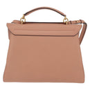 Salvatore Ferragamo Margot Shoulder Bag Leather Beige Gold Auth ka3483A-2