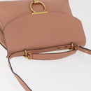 Salvatore Ferragamo Margot Shoulder Bag Leather Beige Gold Auth ka3483A-6