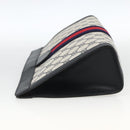 GUCCI GG Supreme Sherry Line Clutch Bag PVC Navy Red 89 01 002 Auth ka3487-3