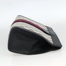GUCCI GG Supreme Sherry Line Clutch Bag PVC Navy Red 89 01 002 Auth ka3487-4