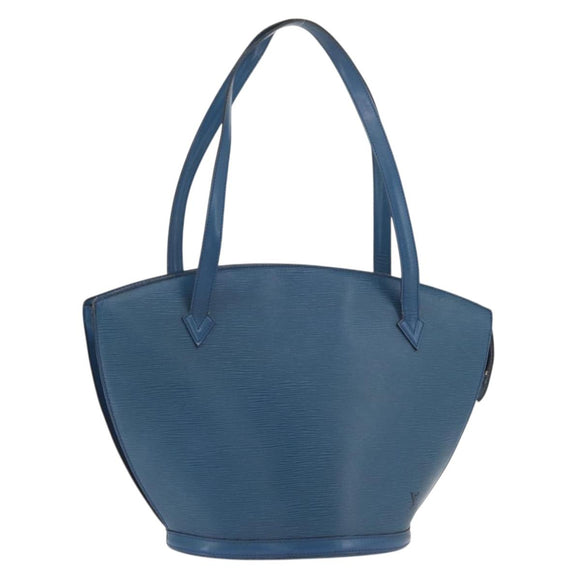 LOUIS VUITTON Epi Saint Jacques Shopping Shoulder Bag Blue M52275 LV Auth ka3488