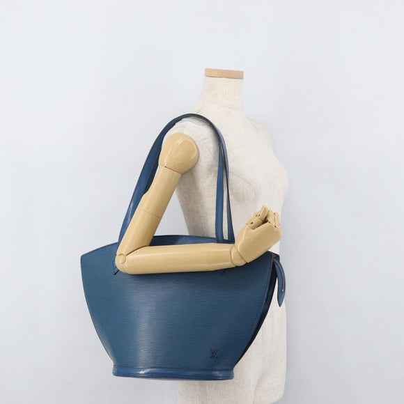 LOUIS VUITTON Epi Saint Jacques Shopping Shoulder Bag Blue M52275 LV Auth ka3488