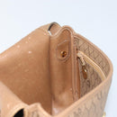 Christian Dior Honeycomb Canvas Shoulder Bag PVC Beige Gold Auth ka3491-19