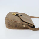 Christian Dior Honeycomb Canvas Shoulder Bag PVC Beige Gold Auth ka3491-4