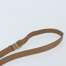Christian Dior Honeycomb Canvas Shoulder Bag PVC Beige Gold Auth ka3491-8