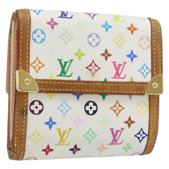 LOUIS VUITTON Multicolor Porte Monnaie Billets Cartes Credit M92983 Auth ka3494