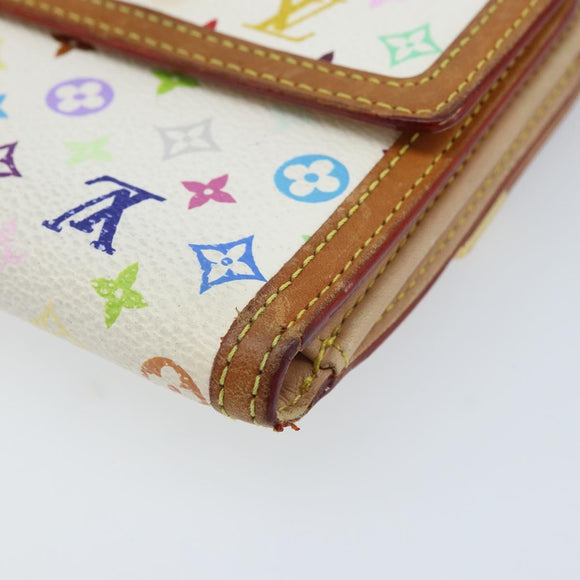 LOUIS VUITTON Multicolor Porte Monnaie Billets Cartes Credit M92983 Auth ka3494