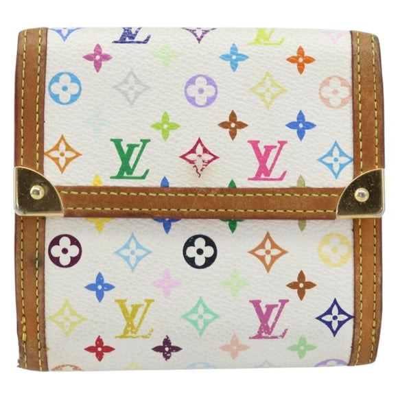 LOUIS VUITTON Multicolor Porte Monnaie Billets Cartes Credit M92983 Auth ka3494