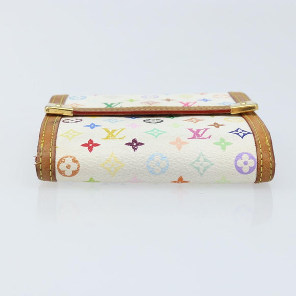 LOUIS VUITTON Multicolor Porte Monnaie Billets Cartes Credit M92983 Auth ka3494