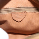 CELINE Macadam Canvas Shoulder Bag PVC Leather Brown Gold Auth ka3495A-16