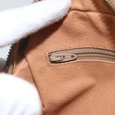 CELINE Macadam Canvas Shoulder Bag PVC Leather Brown Gold Auth ka3495A-20