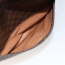 CELINE Macadam Canvas Shoulder Bag PVC Leather Brown Gold Auth ka3495A-22
