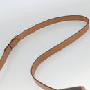 CELINE Macadam Canvas Shoulder Bag PVC Leather Brown Gold Auth ka3495A-8