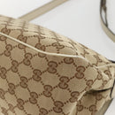 GUCCI GG Canvas Shoulder Bag Beige Gold 308452 Auth ka3497-15