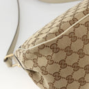 GUCCI GG Canvas Shoulder Bag Beige Gold 308452 Auth ka3497-16