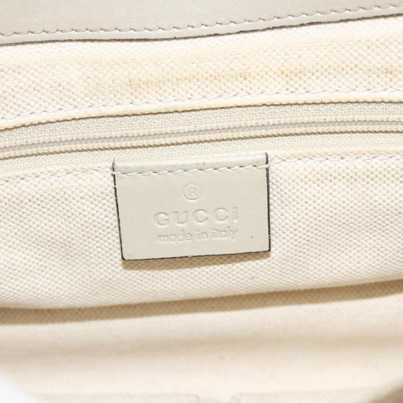 GUCCI GG Canvas Shoulder Bag Beige Gold 308452 Auth ka3497
