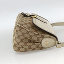 GUCCI GG Canvas Shoulder Bag Beige Gold 308452 Auth ka3497-4