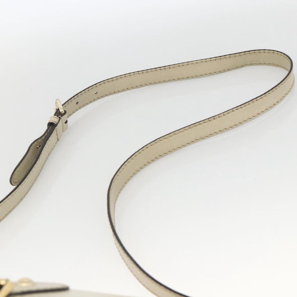 GUCCI GG Canvas Shoulder Bag Beige Gold 308452 Auth ka3497