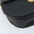 Christian Dior Trotter Canvas Shoulder Bag PVC Black Gold Auth ka3498A-11