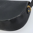 Christian Dior Trotter Canvas Shoulder Bag PVC Black Gold Auth ka3498A-12