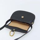 Christian Dior Trotter Canvas Shoulder Bag PVC Black Gold Auth ka3498A-15