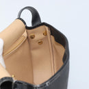 Christian Dior Trotter Canvas Shoulder Bag PVC Black Gold Auth ka3498A-18